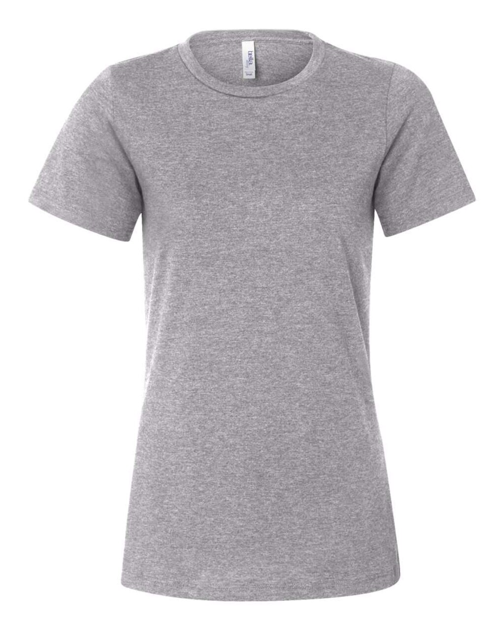 BELLA + CANVAS® Women’s Relaxed Fit Heather CVC Crew Neck Tee for Everyday Style & Custom Print Fashion